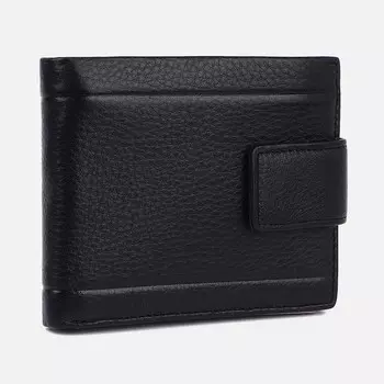 Портмоне мужское на магните, цвет чёрный