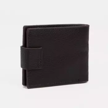 Портмоне на магните, для купюр, для карт, цвет коричневый