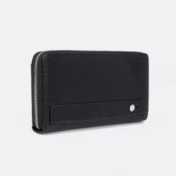 Портмоне на молнии, цвет чёрный