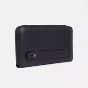 Портмоне на молнии, цвет чёрный