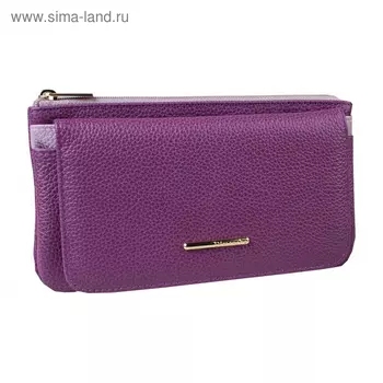 Портмоне на молнии, цвет пурпурно-сиреневый