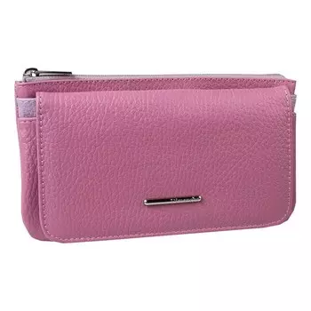 Портмоне на молнии, цвет розово- сиреневый
