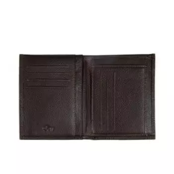 Портмоне, отдел для карт(7)/монет/купюр, цвет коричневый 10х13х2см