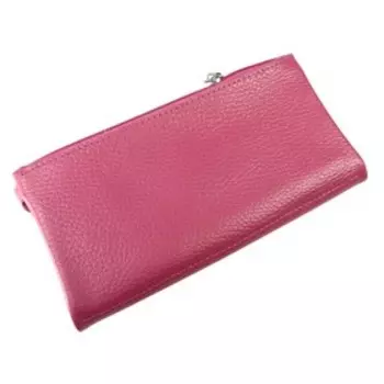 Портмоне женское, 2 отдела для купюр, для монет, для кредитных карт, цвет розовый