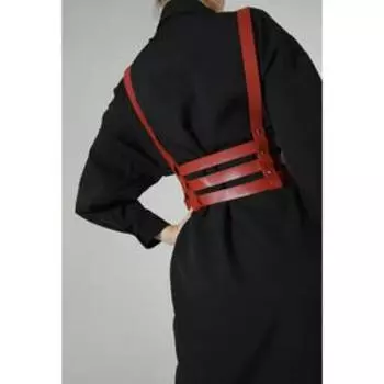 Портупея, цвет красный