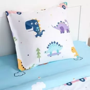 Постельное бельё 1.5сп LoveLife «Динозавры» 143х215 см, 150х214 см, 70х70 см-1 шт, 125г/м2 сатин