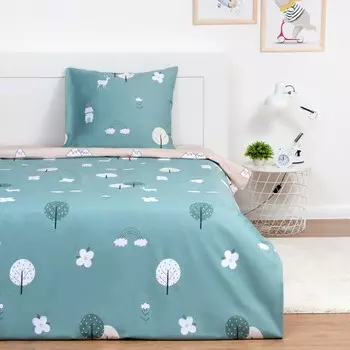 Постельное бельё 1.5сп LoveLife Nature 143х215 см, 150х214 см, 70х70 см-1 шт, 125г/м2 сатин