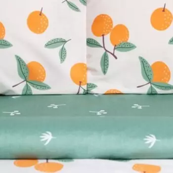 Постельное бельё LoveLife 2сп «Апельсиновый рай» 175х215 см, 200х225 см, 50х70см-2шт, 100%хлопок, сатин, 125г/м