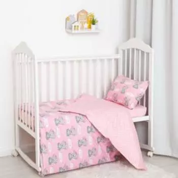 Постельное белье беби «LoveLife» It's a girl 112*147 см, 60*120+20 см, 40*60 см