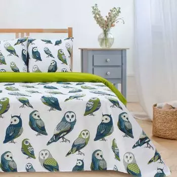 Постельное бельё 1.5-спальное «Этель. Совушки», поплин