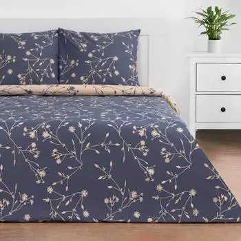 Постельное бельё 1.5-спальное «Этель» Flowers (вид 1), поплин