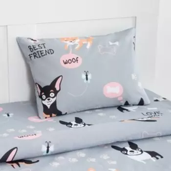 Постельное бельё 1.5-спальное «Этель» Best friend, бязь