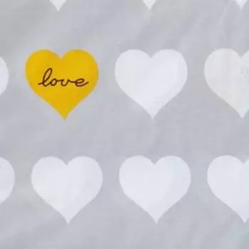 Постельное бельё 1.5-спальное «Этель» Heart, бязь