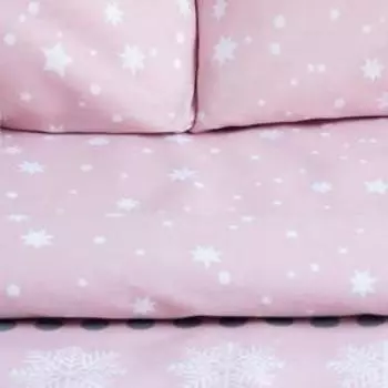 Постельное бельё 2-спальное «Этель» Snow, бязь