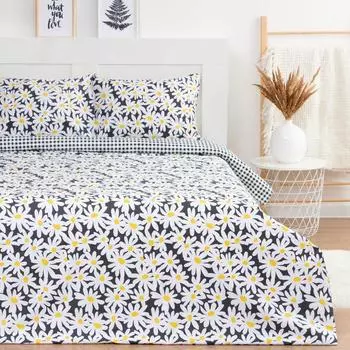 Постельное белье LoveLife дуэт «Ромашки» 143*215см-2шт,225*240см,50*70см-2шт.