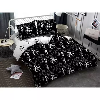 Постельное бельё 1.5 сп, размер 150x220 см, 145x215 см, 70x70 см - 2 шт