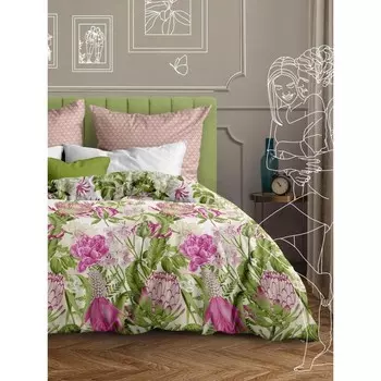 Постельное бельё 1.5 сп, размер 150x220 см, 145x215 см, 70x70 см - 2 шт