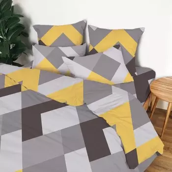 Постельное бельё 1.5 сп, размер 150x220 см, 145x215 см, 70x70 см - 2 шт