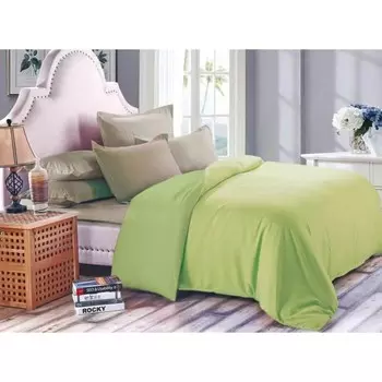 Постельное бельё 1.5 сп с простынёй на резинке, размер 120x200x20 см, 150x210 см, 70x70 см - 2 шт