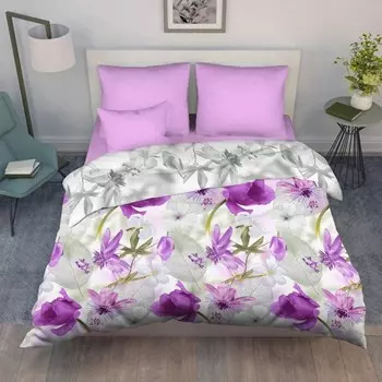 Постельное бельё 1.5 сп, размер 150х214 см, 145х215 см, 70х70 см - 2 шт