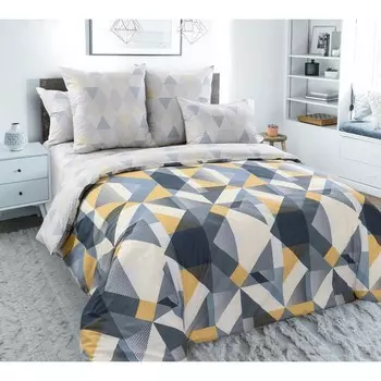 Постельное бельё 1.5 сп, размер 180x220 см, 150x210 см, 70x70 см - 2 шт