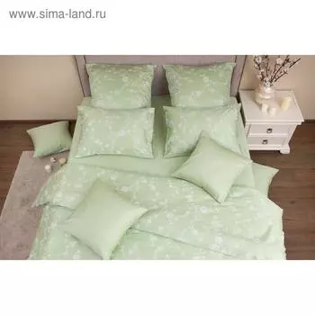 Постельное бельё 1.5 сп «Амелия фисташка», размер 156х220 см, 145х210 см, 70x70 см - 2 шт