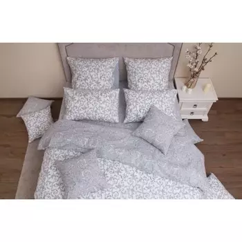 Постельное бельё 1.5 сп «Ницца грей», размер 180x220 см, 145x210 см, 70x70 см - 2 шт