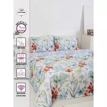 Постельное бельё 1.5 сп Melissa Kama, размер 150x215 см, 145x210 см, 50x70 см - 1 шт, 70x70 см - 1 шт