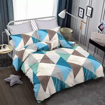 Постельное бельё 1.5 сп, размер 150x215 см, 145x215 см, 70x70 см - 2 шт