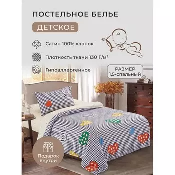 Постельное бельё 1.5 сп Diva Afrodita, размер 150x220 см, 150x220 см, 50x70 см