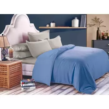 Постельное бельё 1.5 сп с простынёй на резинке, размер 120x200x20 см, 150x210 см, 70x70 см - 2 шт