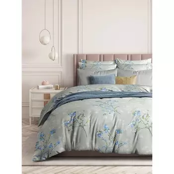 Постельное бельё 1.5 сп Blue flax, размер 150х214 см, 143х215 см, 50х70 см - 2 шт