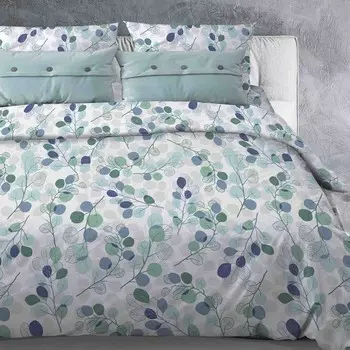 Постельное бельё 1.5-спальное «Атра. Эвкалипт», бязь