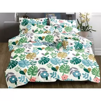 Постельное бельё 1.5 сп, размер 150x220 см, 145x215 см, 70x70 см - 2 шт