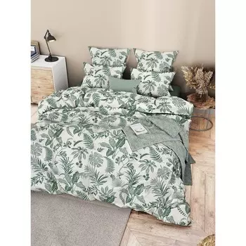 Постельное бельё 1.5 сп «Зелёные джунгли», размер 145х215 см, 145х215 см, 70х70 см - 2 шт