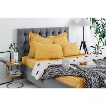 Постельное бельё 1.5 сп, размер 150х220 см, 145х215 см, 70х70 см - 2 шт