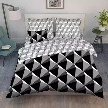 Постельное бельё 1.5 сп, размер 150х214 см, 145х215 см, 70х70 см - 2 шт