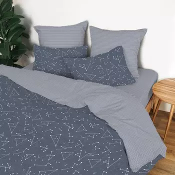 Постельное бельё 1.5 сп, размер 150x220 см, 145x215 см, 70x70 см - 2 шт