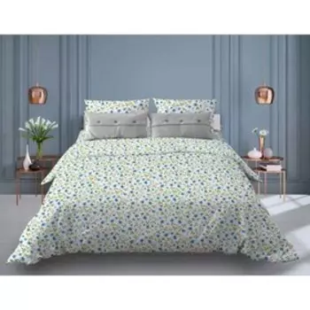 Постельное бельё 1,5 сп «Цветочная полянка», размер 150x215 см, 147x215 см, 70x70 см - 2 шт