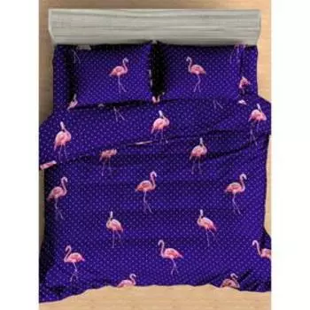 Постельное бельё 1.5 сп Flamingo DKBL, размер 150x210 см, 145x215 см, 70x70 см - 2 шт
