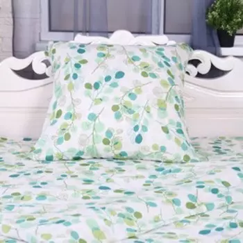 Постельное бельё 1.5-спальное «Атра. Эвкалипт», бязь