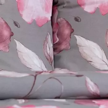 Постельное бельё 1,5 сп LoveLife Pink flowers: пододеяльник 150х217см+наволочка 50х70см-1шт,поплин