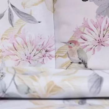 Постельное бельё 1,5 сп LoveLife Spring butterflies: пододеяльник 150х217см+наволочка 70х70см-1шт, поплин