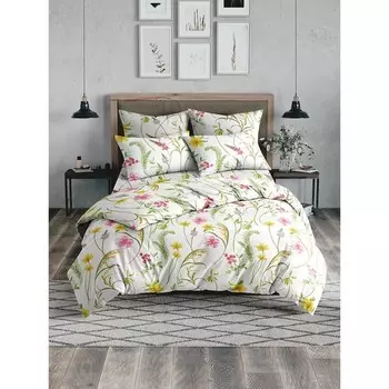 Постельное бельё 1,5 сп «Милана», размер 215х150 см, 215х145 см, 70х70 см - 2 шт