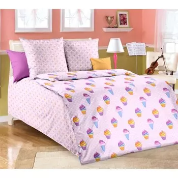 Постельное бельё 1.5 сп, размер 145х215 см, 143х215 см, 70х70 см - 2 шт