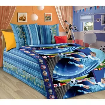 Постельное бельё 1.5 сп, размер 145х215 см, 143х215 см, 70х70 см - 2 шт