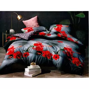 Постельное бельё 1.5 сп, размер 150х215 см, 150х215 см, 70х70 - 2 шт