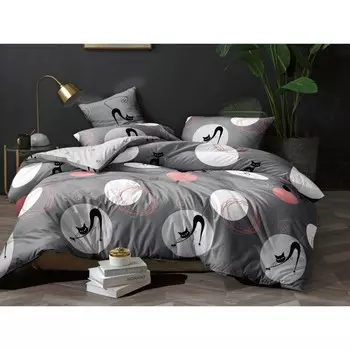 Постельное бельё 1.5 сп, размер 150х220 см, 145х215 см, 70х70 см - 2 шт