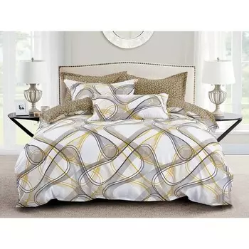 Постельное бельё 1.5 сп, размер 150х220 см, 145х215 см, 70х70 см - 2 шт