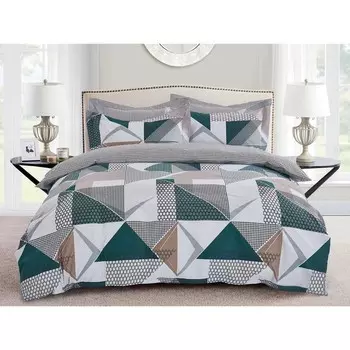 Постельное бельё 1.5 сп, размер 150х220 см, 145х215 см, 70х70 см - 2 шт